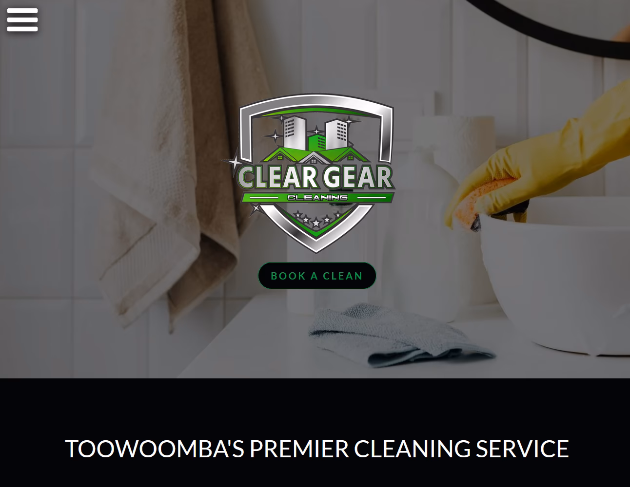 Clear Gear Cleaning Website Design
